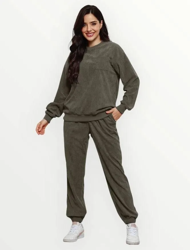 Corduroy Loungewear Set