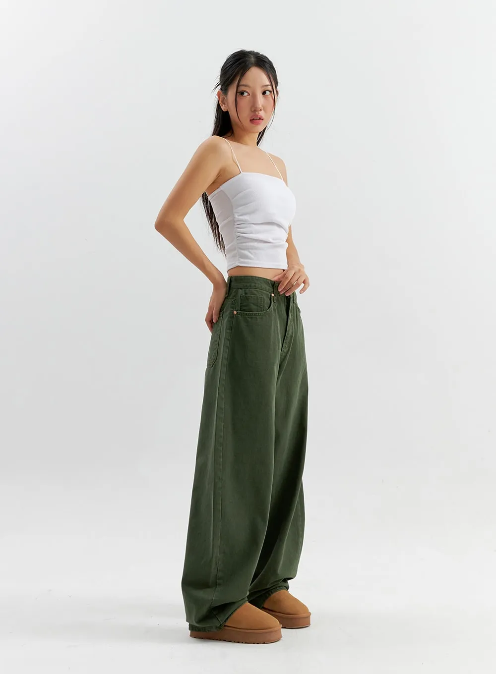 Cotton Wide Pants CO306