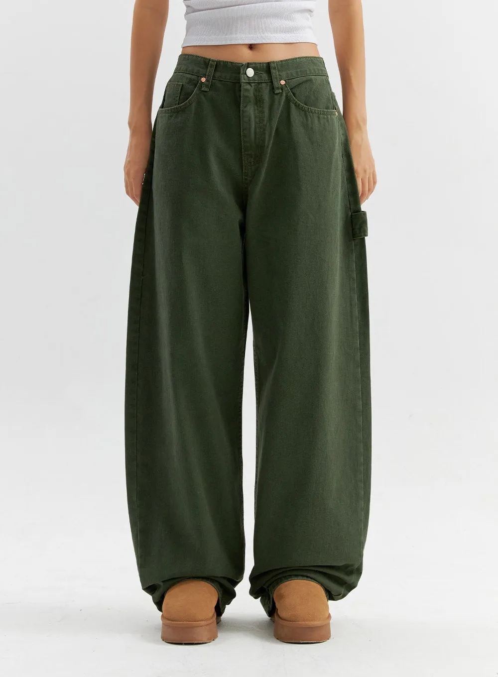 Cotton Wide Pants CO306