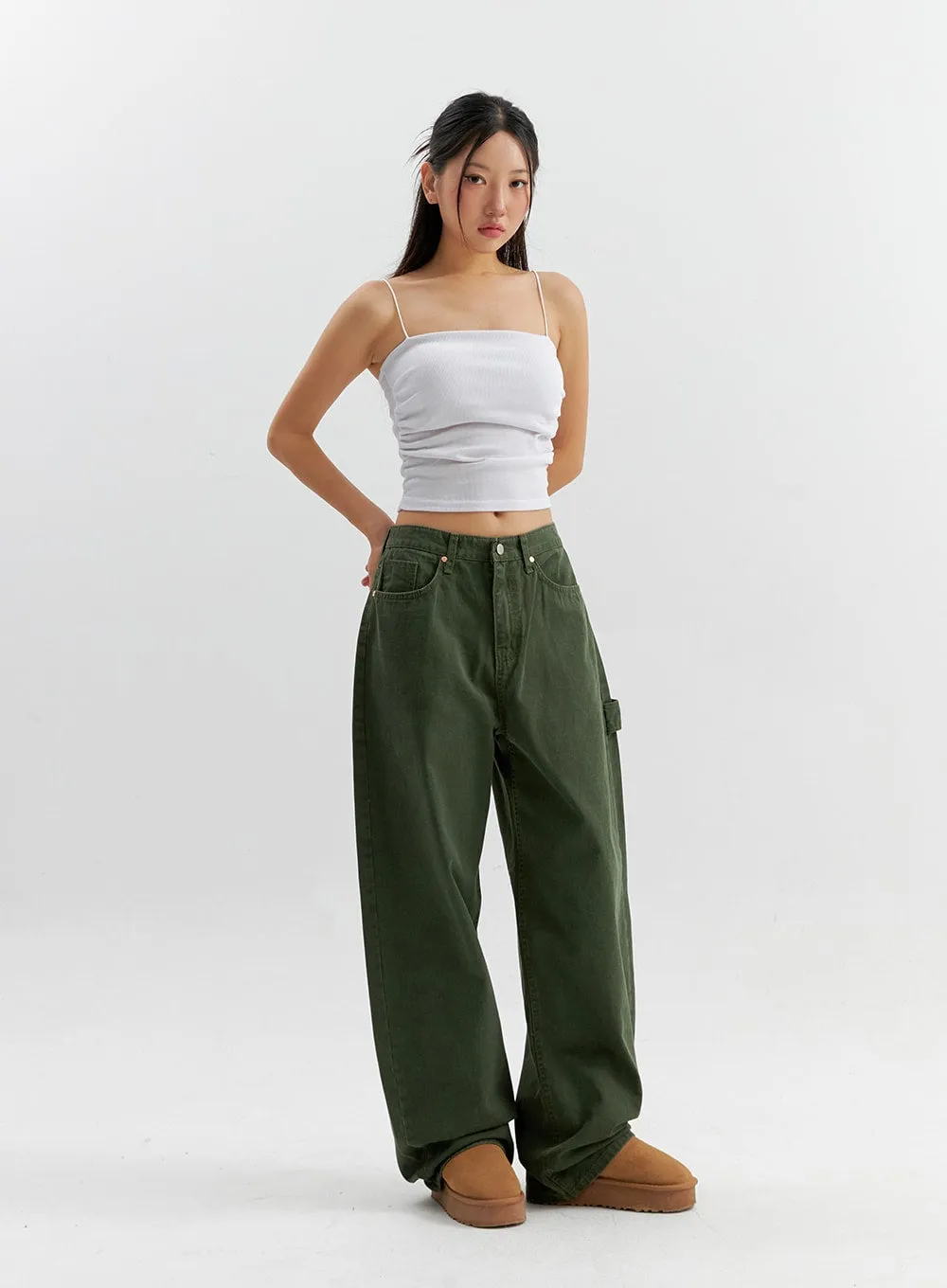 Cotton Wide Pants CO306