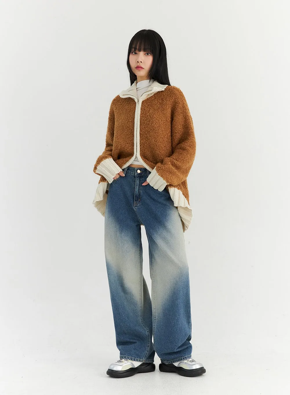 Cozy Oversized Knit Sweater Jacket CN307