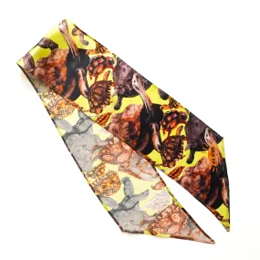 Creep of Tortoises Print Silk Skinny Minnie