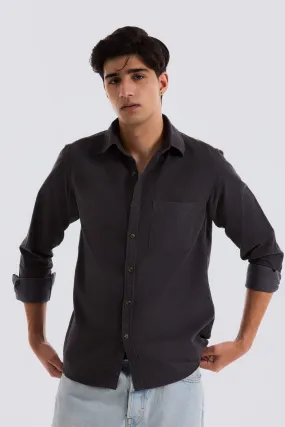 Dark Grey Corduroy Shirt