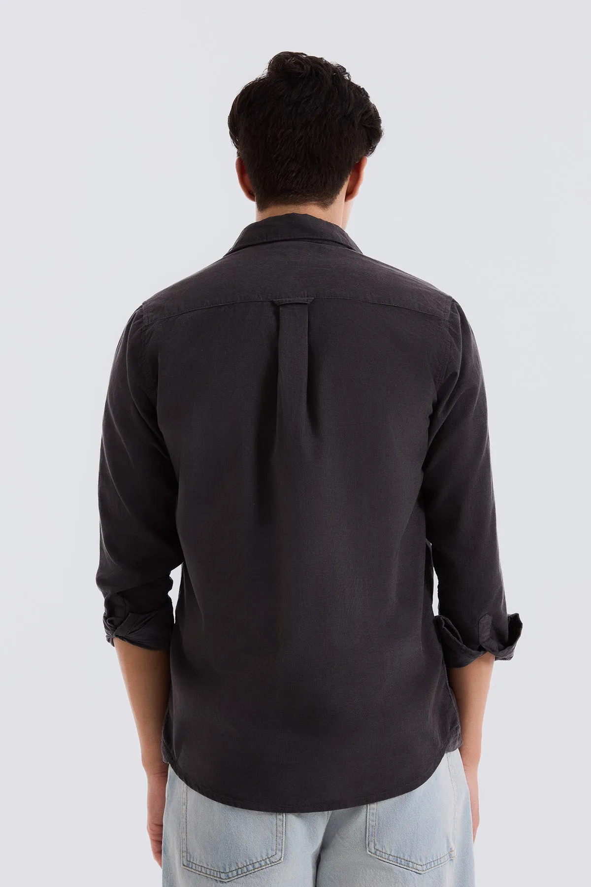 Dark Grey Corduroy Shirt