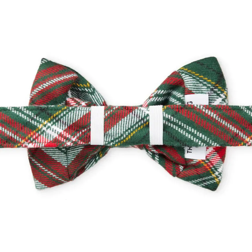 Dog and Cat Bowtie: Holly Jolly Flannel