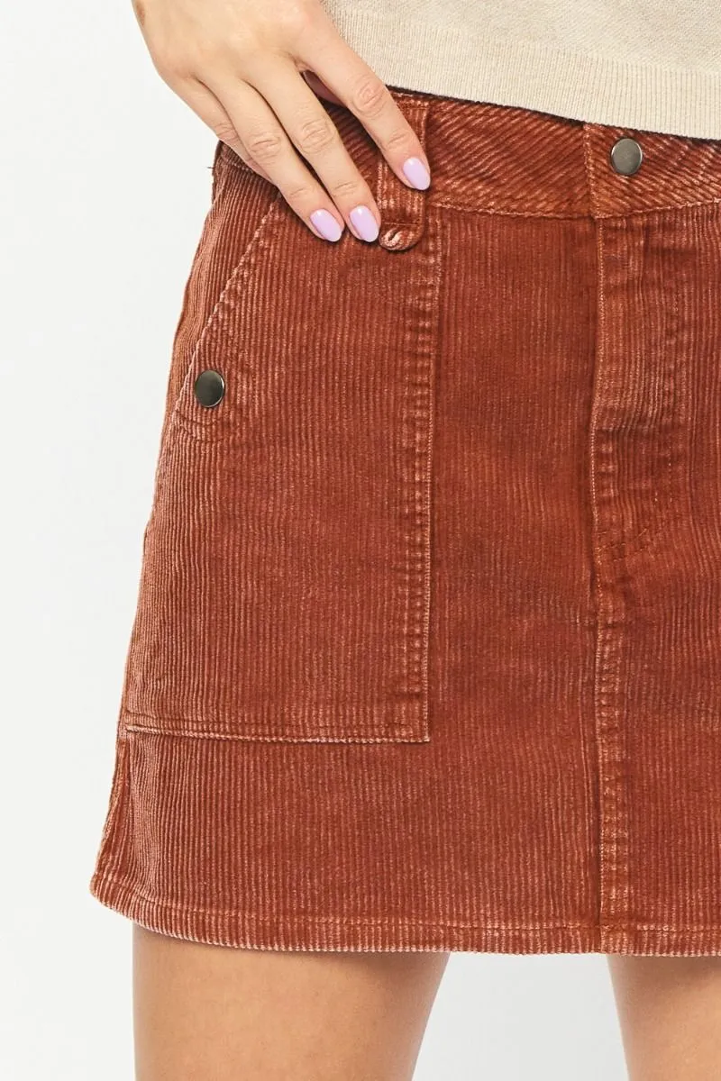 Dusty Corduroy Skirt