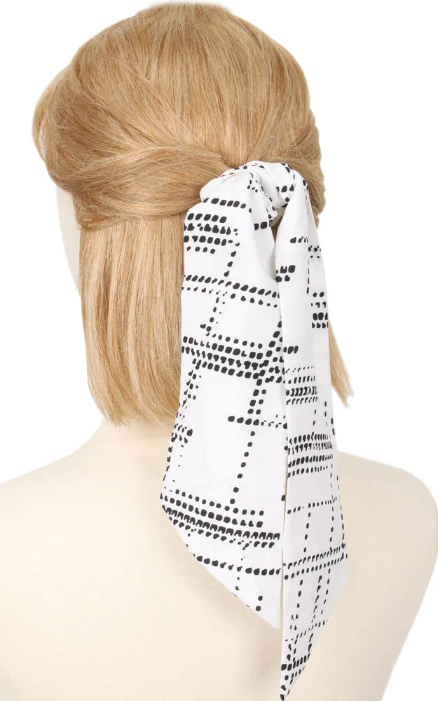 EAH2066 Abstract Print Hair Scarf (12PCS)