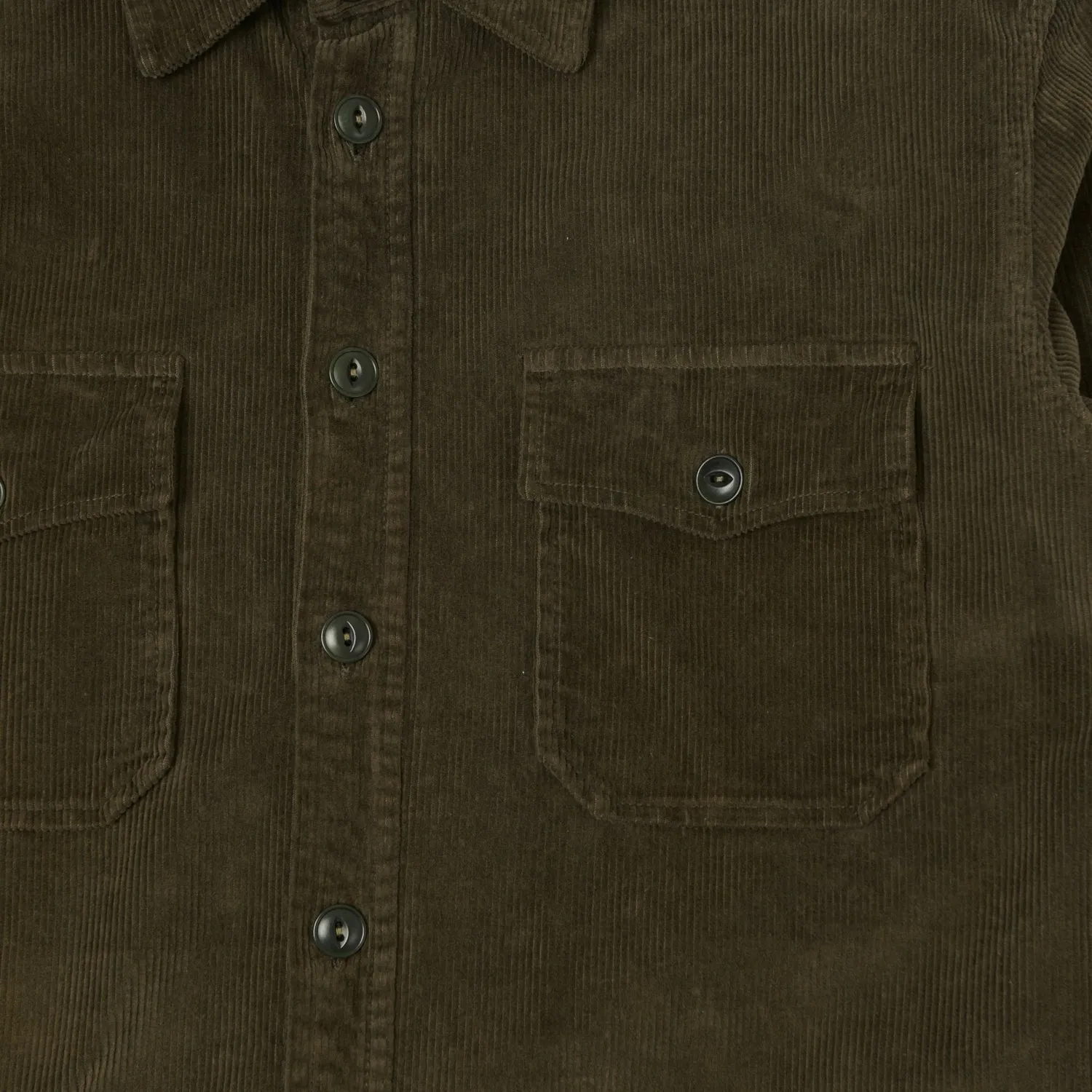 East Harbour Surplus 'Leonard' Corduroy Overshirt - Green