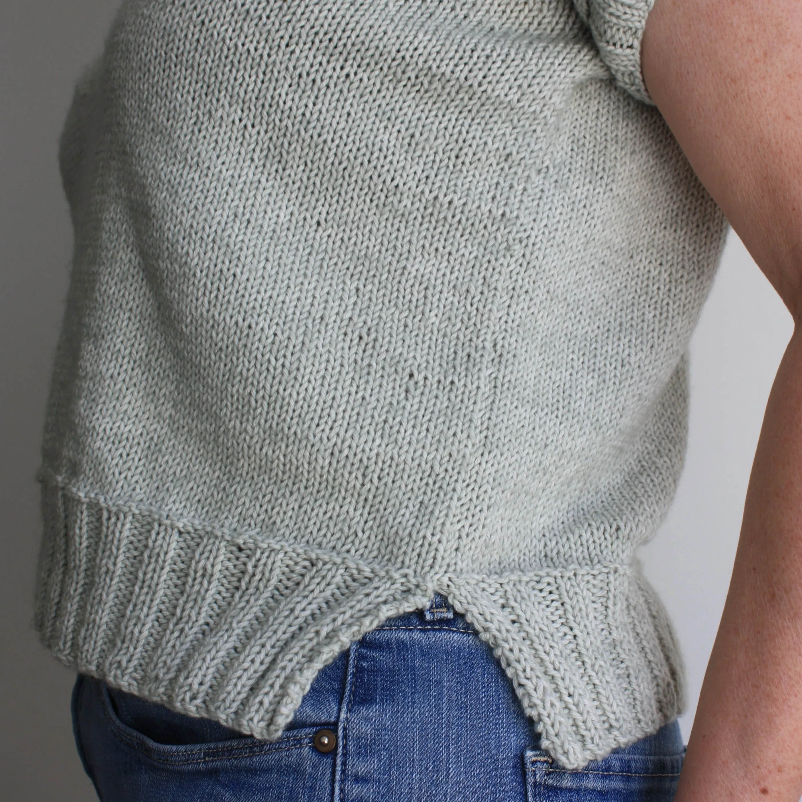 Easy Summer Top Knitting Pattern - Prato Fiorito Tee