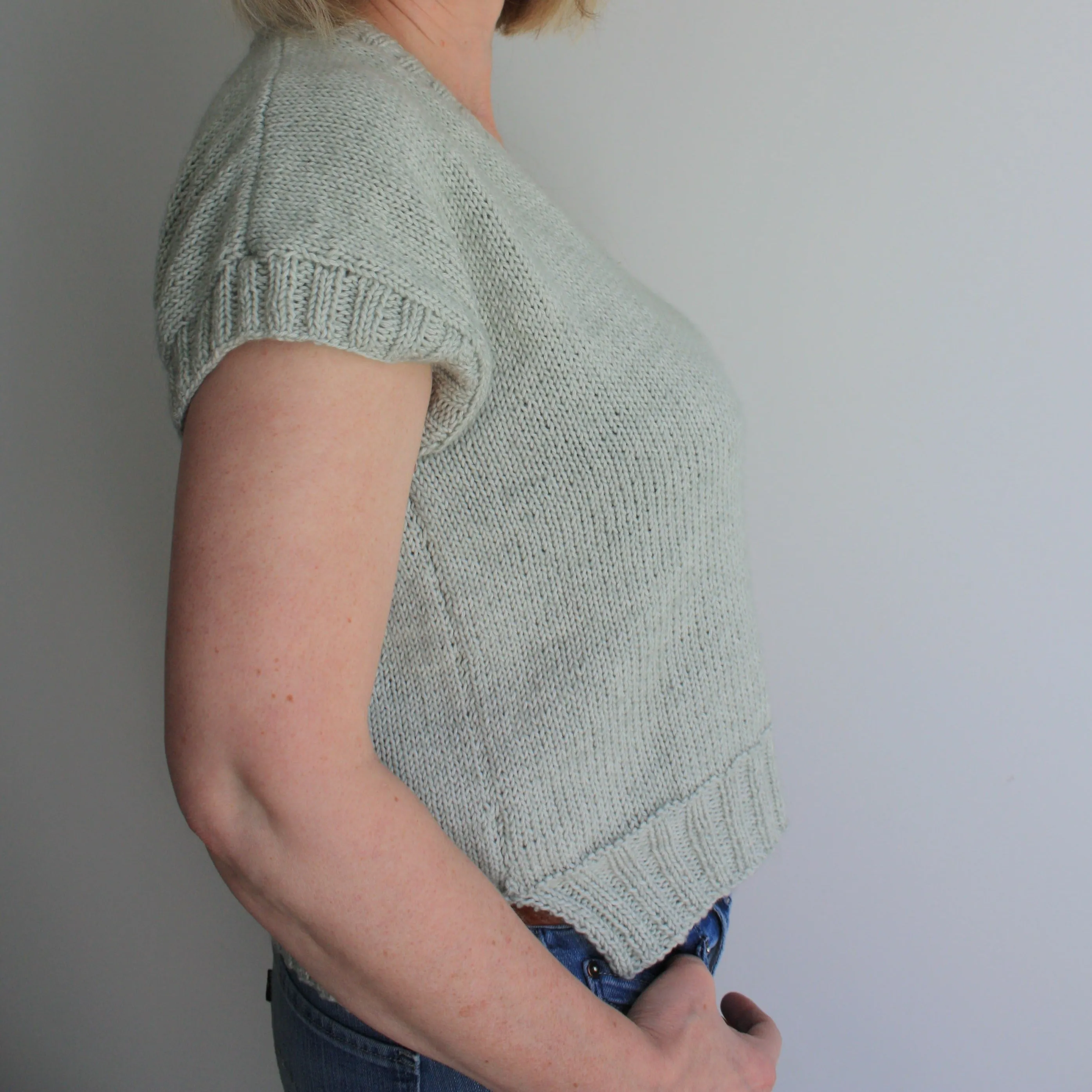 Easy Summer Top Knitting Pattern - Prato Fiorito Tee