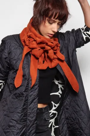 Ellie - Rust Collar Scarf