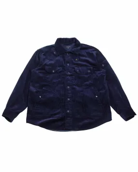 Engineered Garments Explorer Shirt Jacket Navy 8W Corduroy