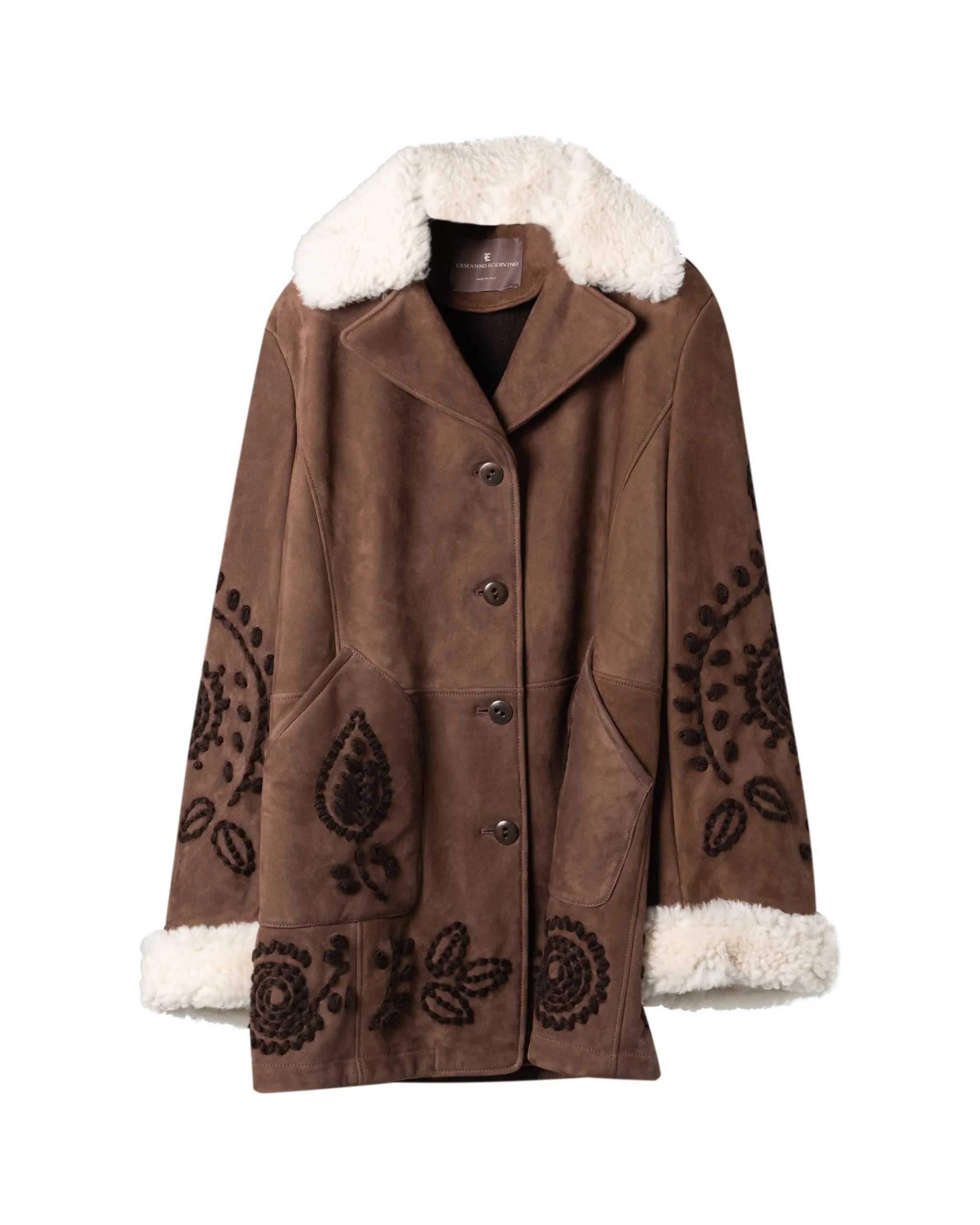 ERMANNO SCERVINO | SHEARLING TRIM JACKET