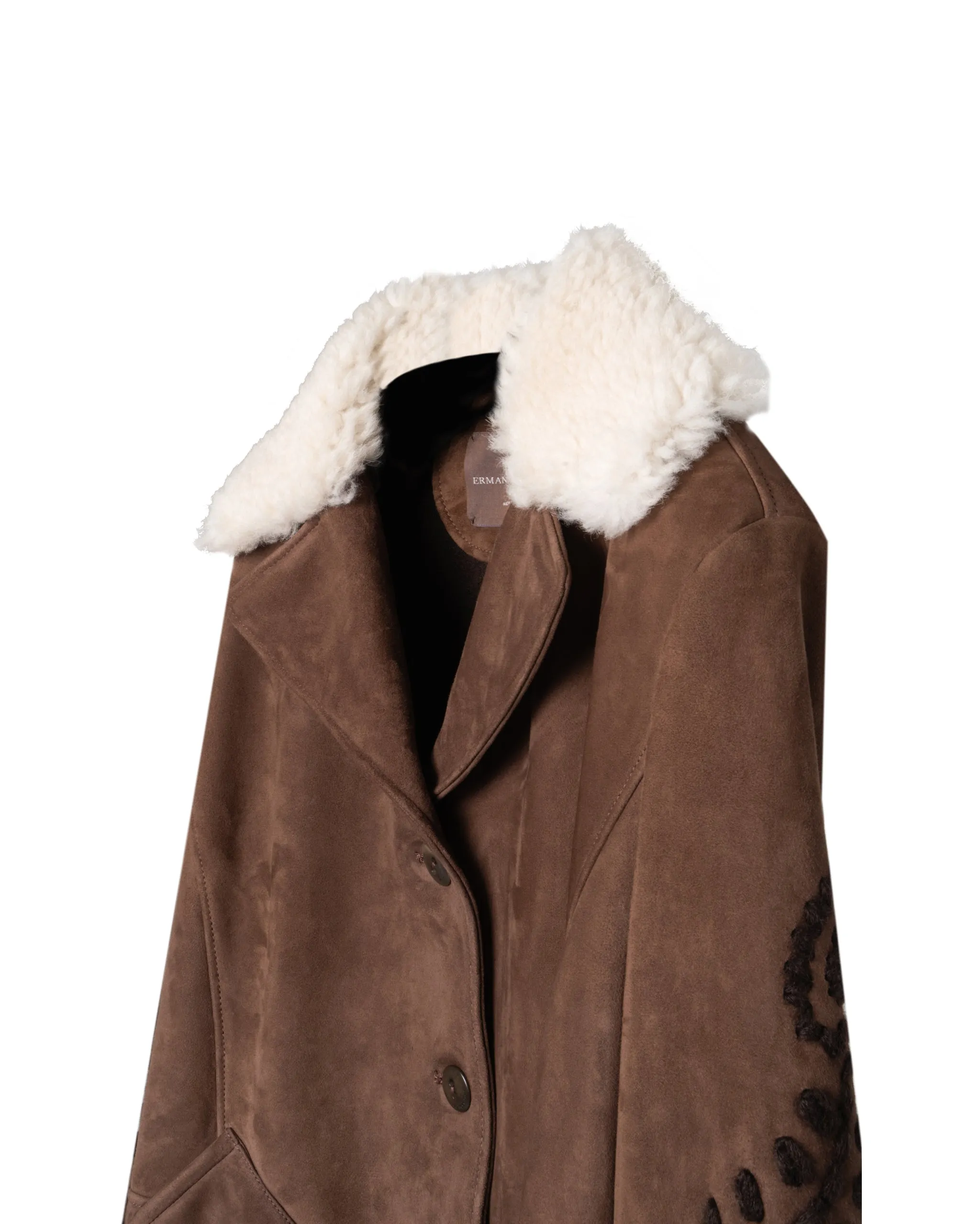 ERMANNO SCERVINO | SHEARLING TRIM JACKET