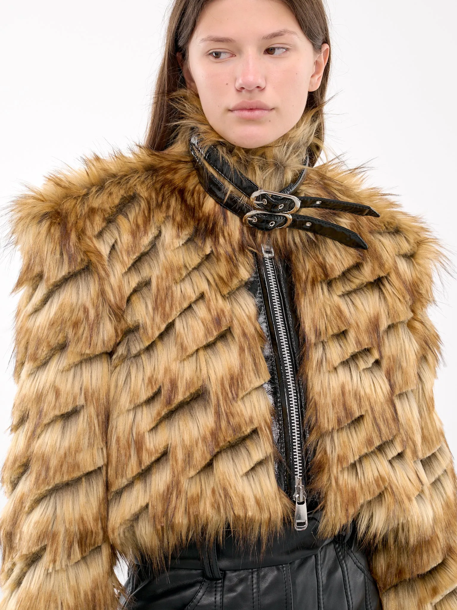 Faux Fur Jacket (JCAPBR02-BROWN)