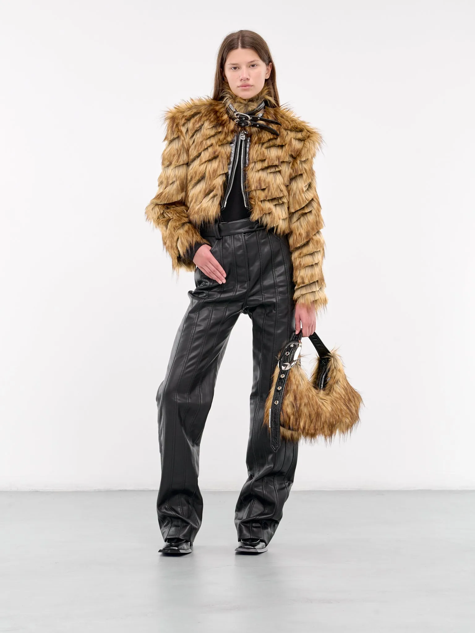 Faux Fur Jacket (JCAPBR02-BROWN)