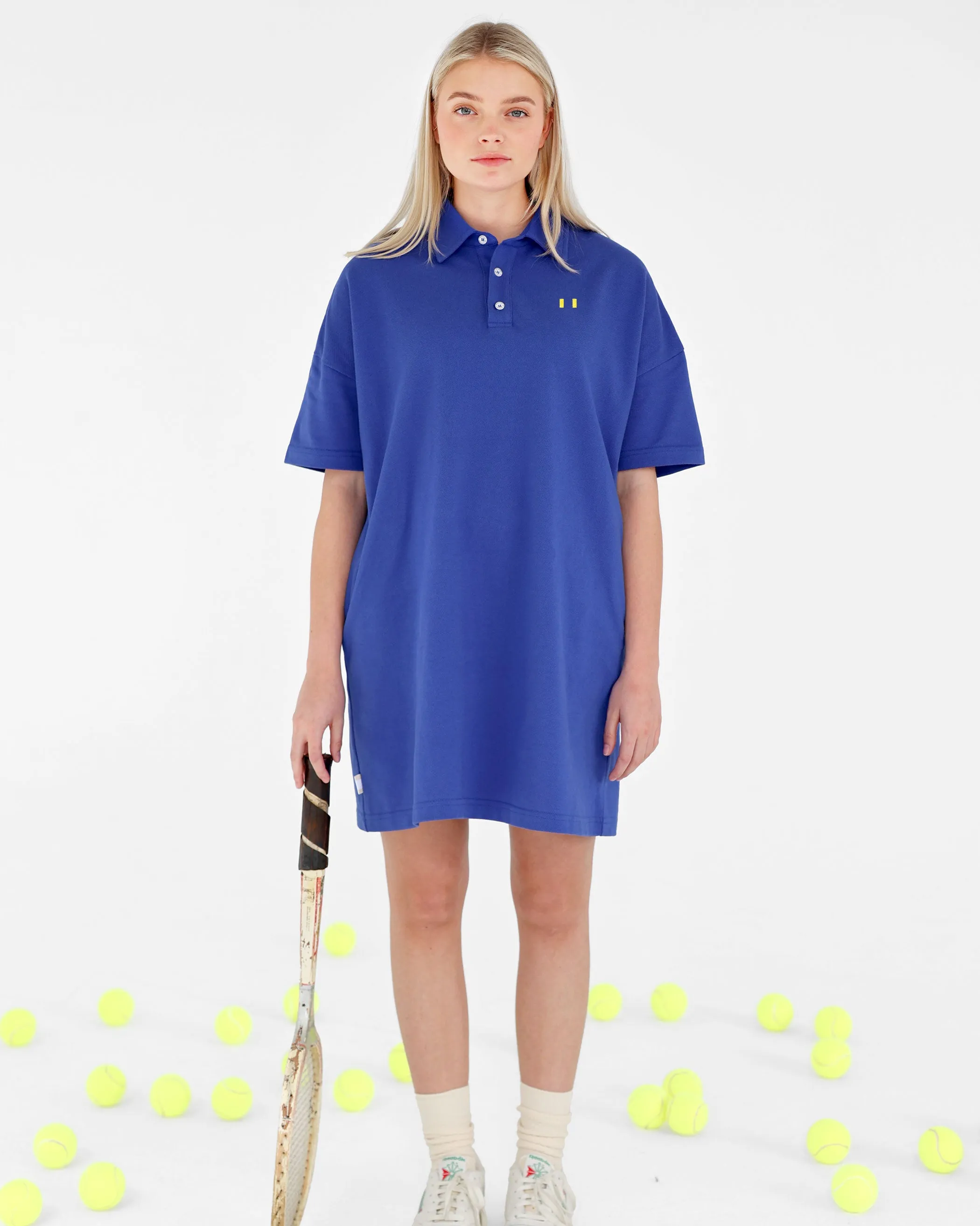 Flag Polo Boyfriend Dress Royal