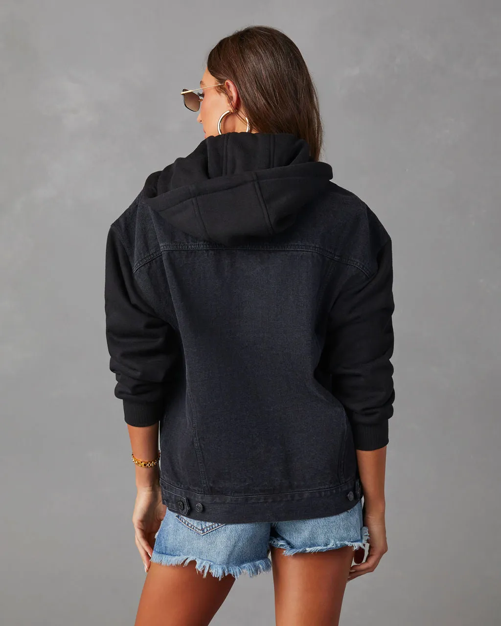 Gerardi Hooded Denim Jacket