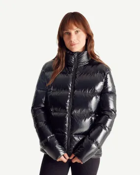 Grand Froid Black Cardiff lacquered down jacket