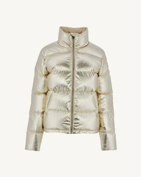 Grand Froid Gold Cardiff lacquered Swarovski down jacket