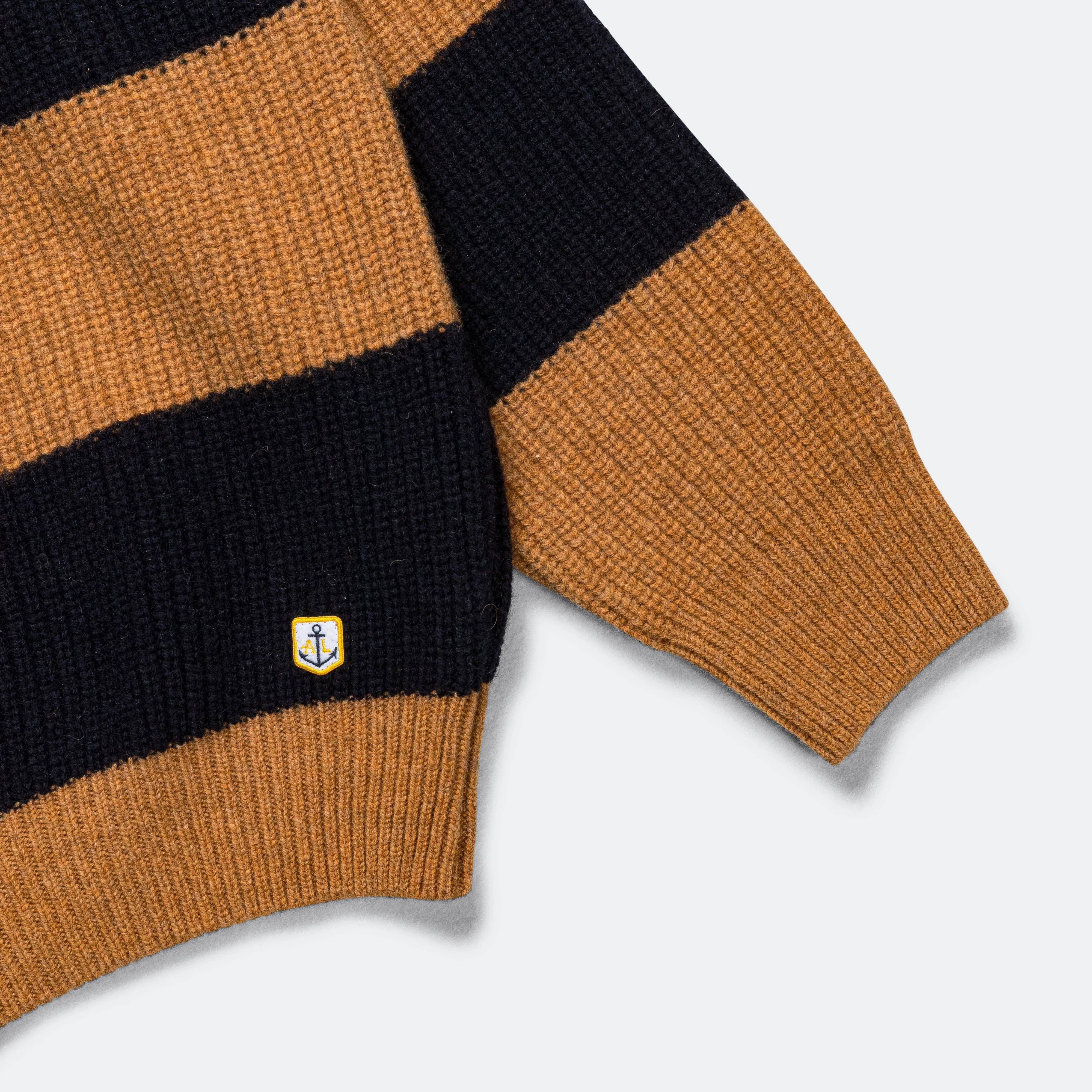 Heritage Pullover Knit - Dark Sunflower/Navy