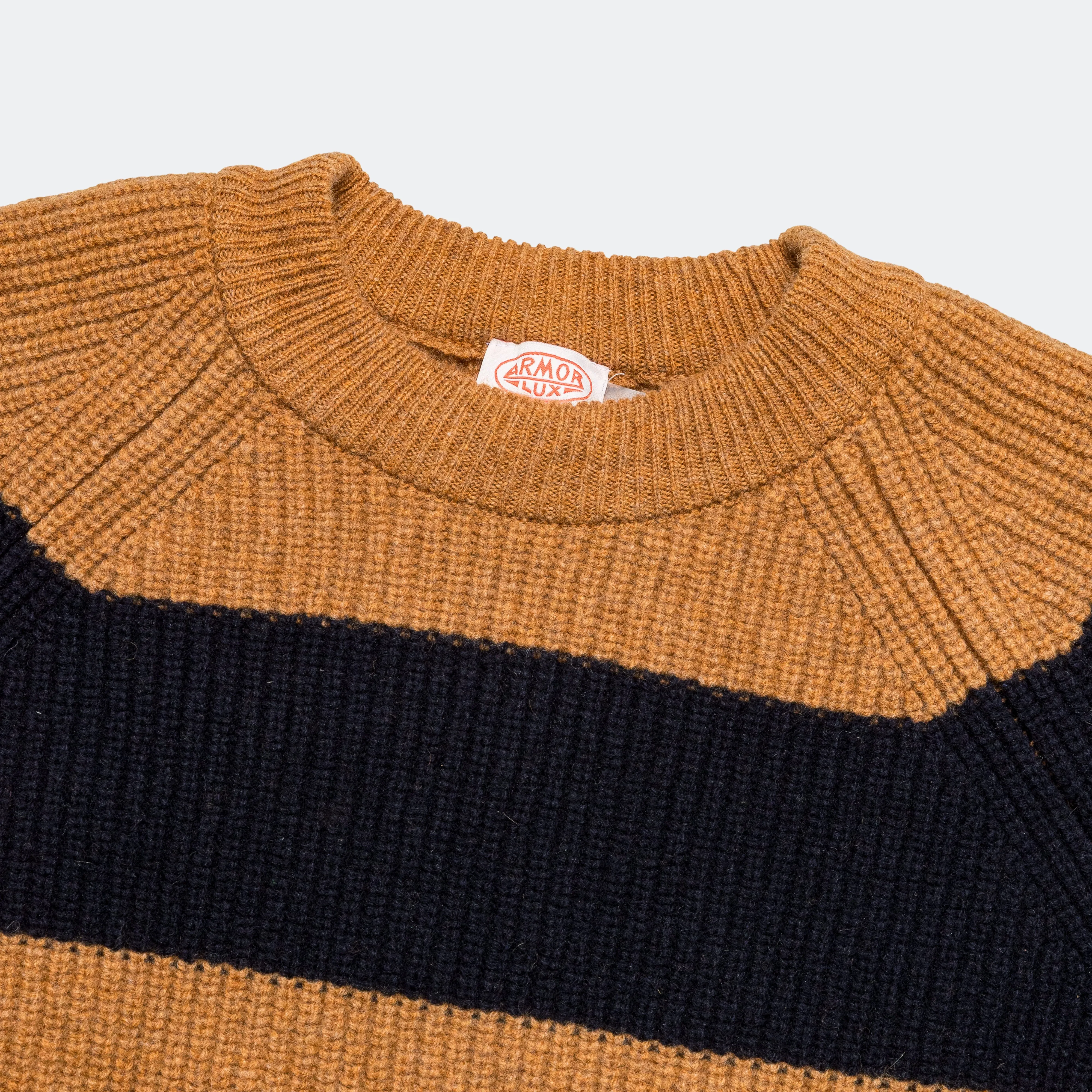 Heritage Pullover Knit - Dark Sunflower/Navy