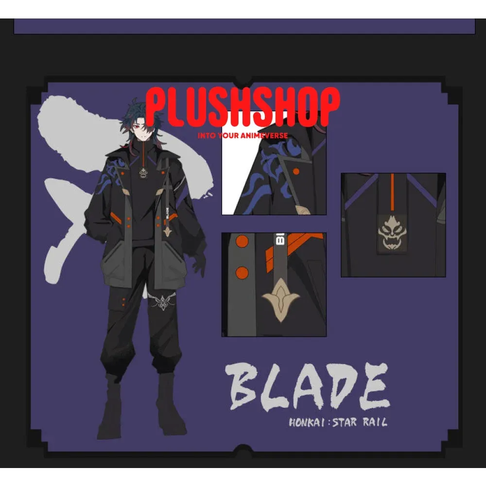 Honkai Starrail Game Character Blade Design Element Cosplay Outfit Jacket, Sweater, Pants