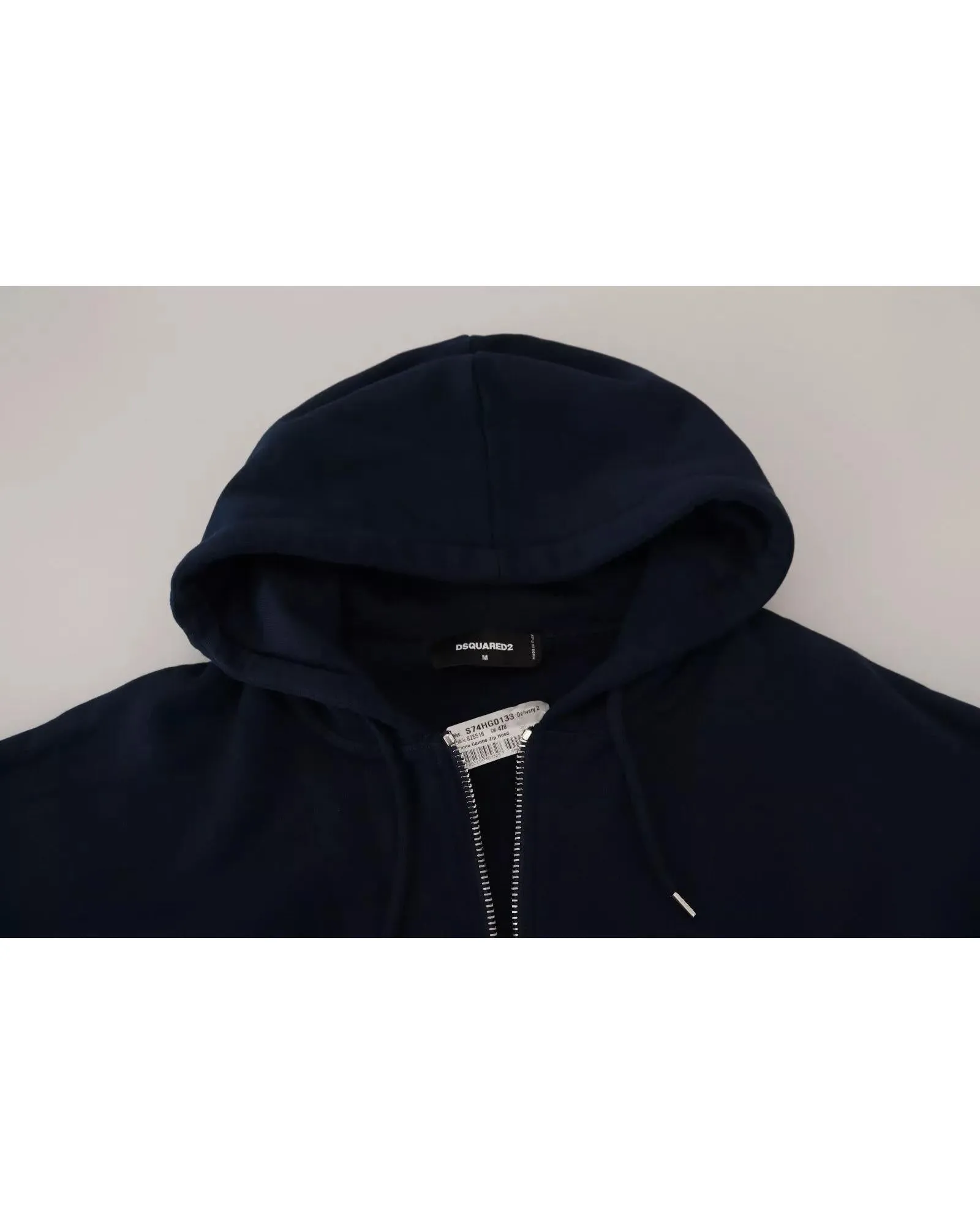 Hooded Full Zip Cotton Sweater