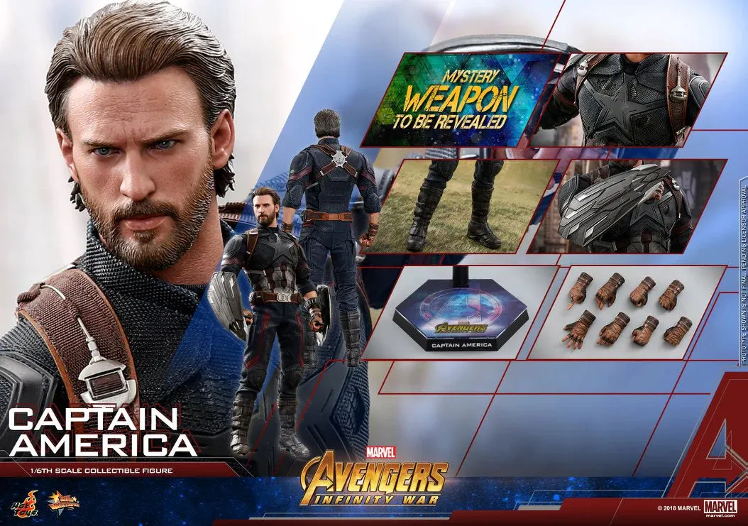 HOT TOYS AVENGERS MARVEL : INFINITY WAR CAPTAIN AMERICA 1/6 MMS480