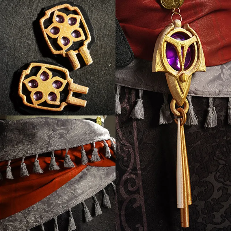 Identity V Antiquarian Qi Shiyi Crow Cosplay Costume