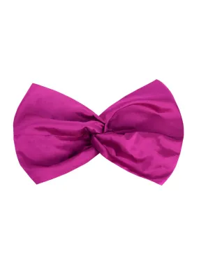 Isa Solid Silk Twist Headband - Fuscia