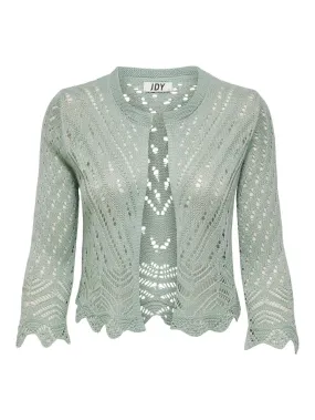 Jdysun 3/4 Cropped Cardigan Knt - Oud Groen