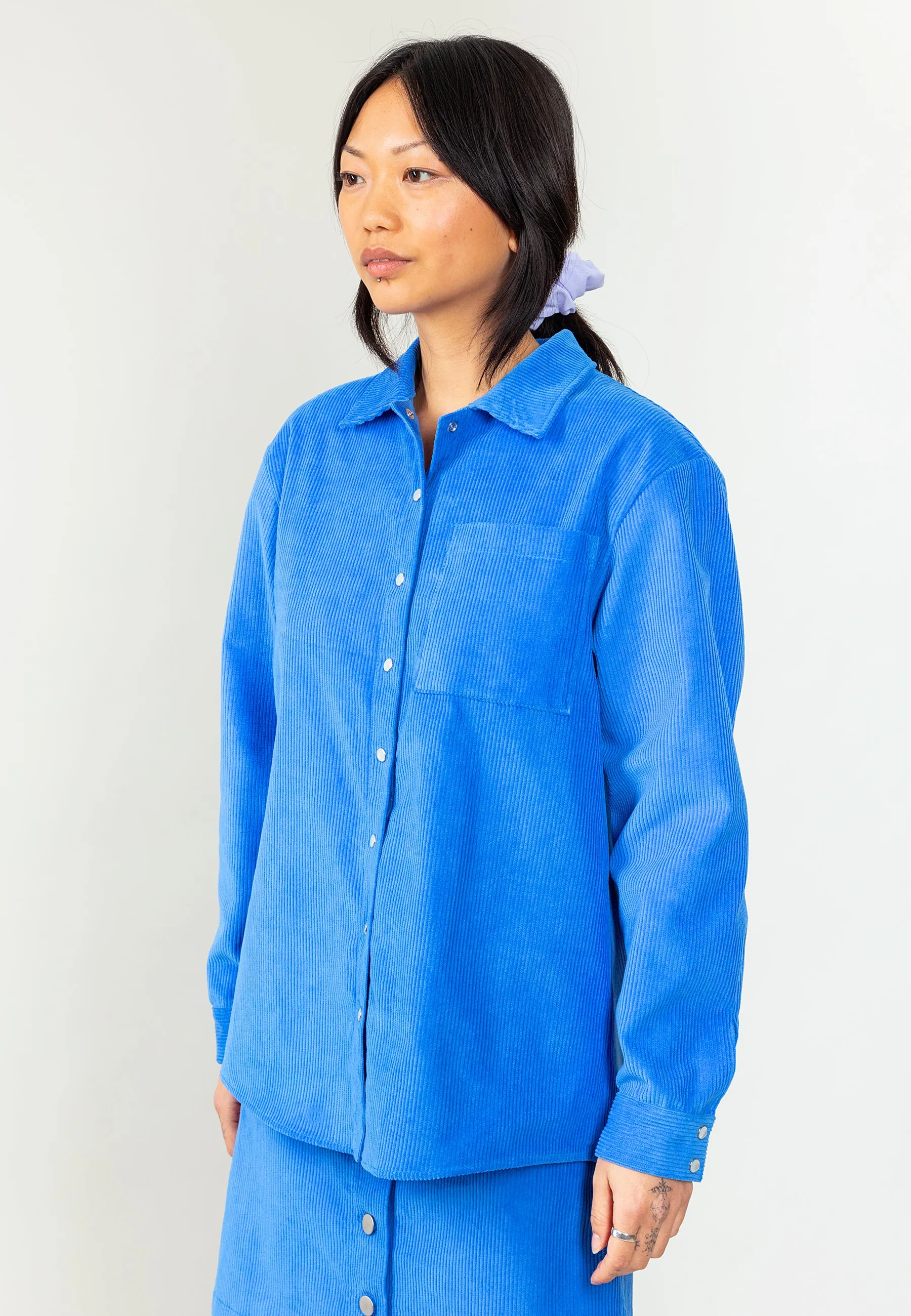 Jemima Corduroy Shirt Blue