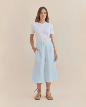 Katrina Linen Culottes - Sky