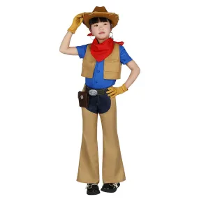 Kids Size Princess Peach: Showtime! Cowgirl Peach Cosplay Costume