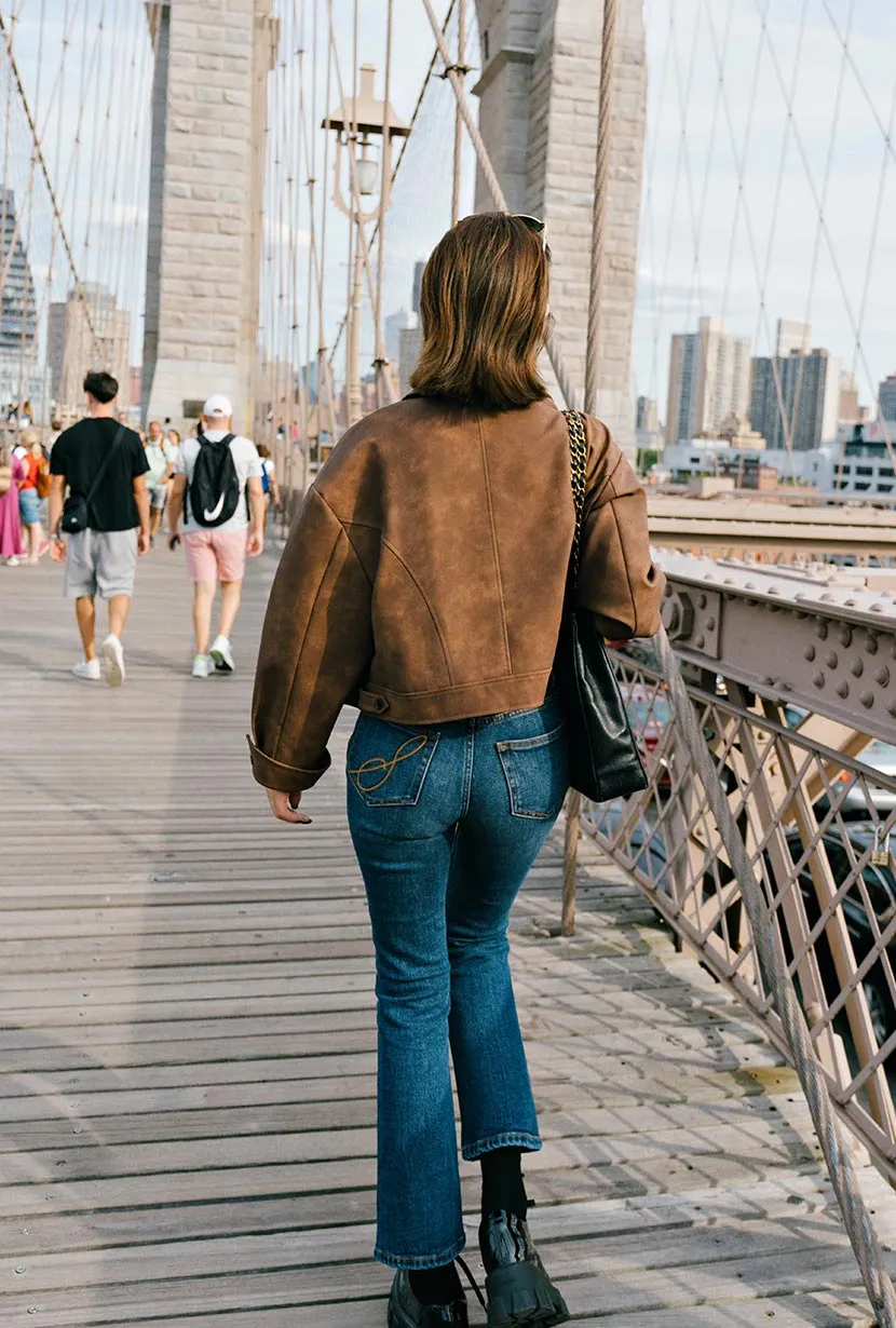 Laura Suede Jacket - Brown