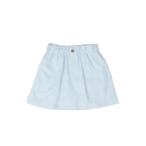 Leigh Light Blue Cord Skirt