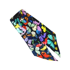 Lepidoptera Butterfly Print Silk Skinny Minnie