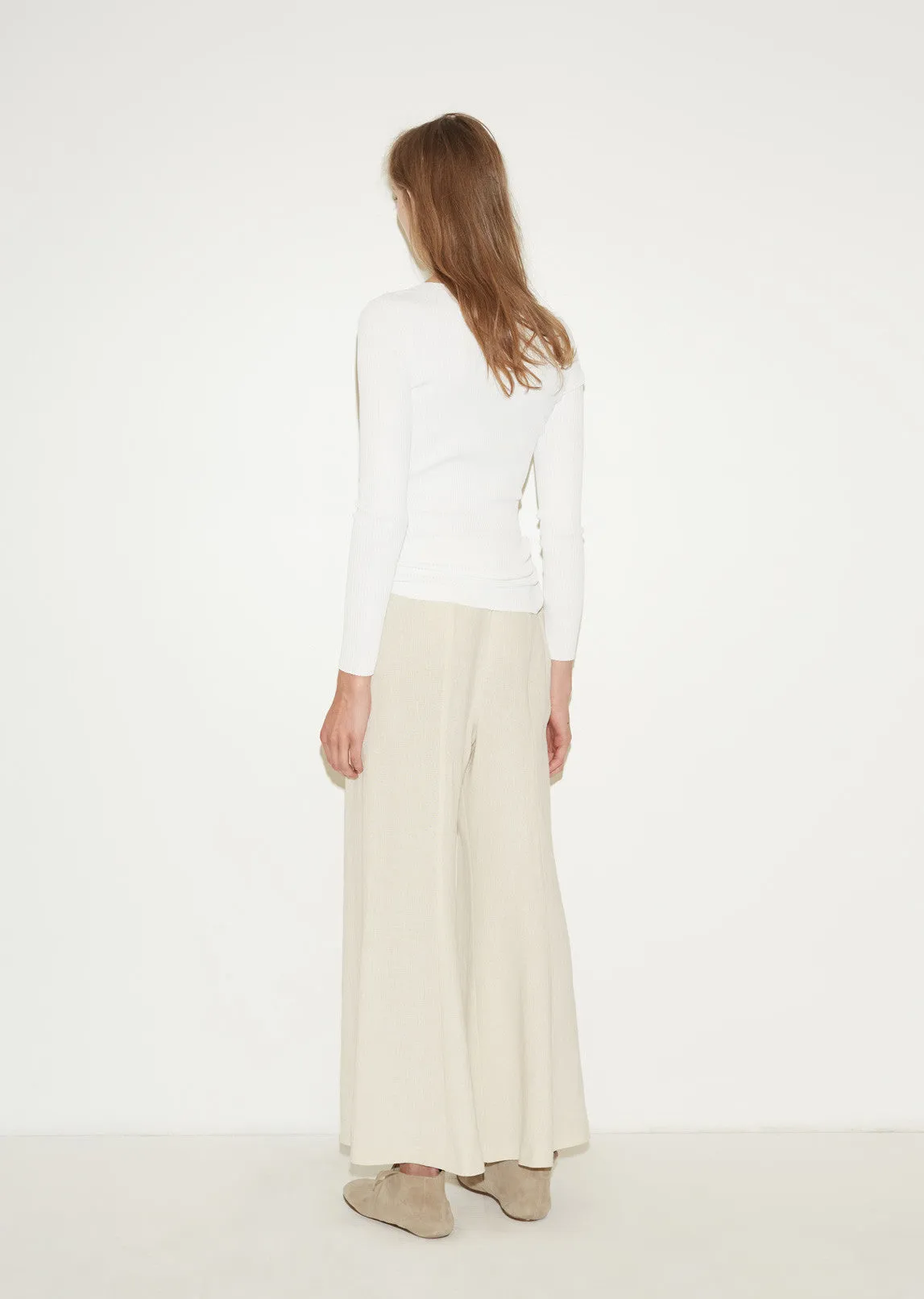 Linen Flared Trousers