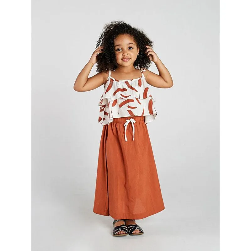 Mad About Mini Midi Skirt Terracotta