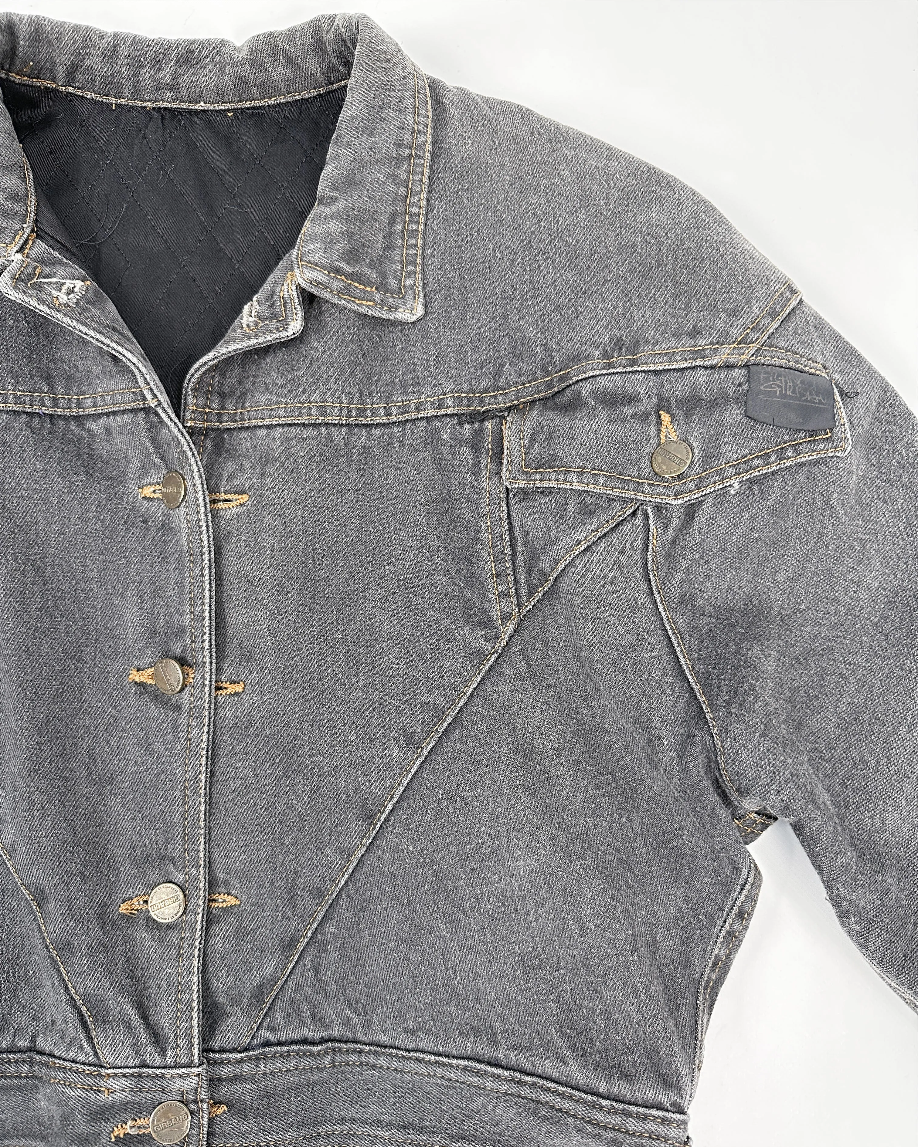 Marithé Francois Girbaud Denim Cropped Jacket 1990's