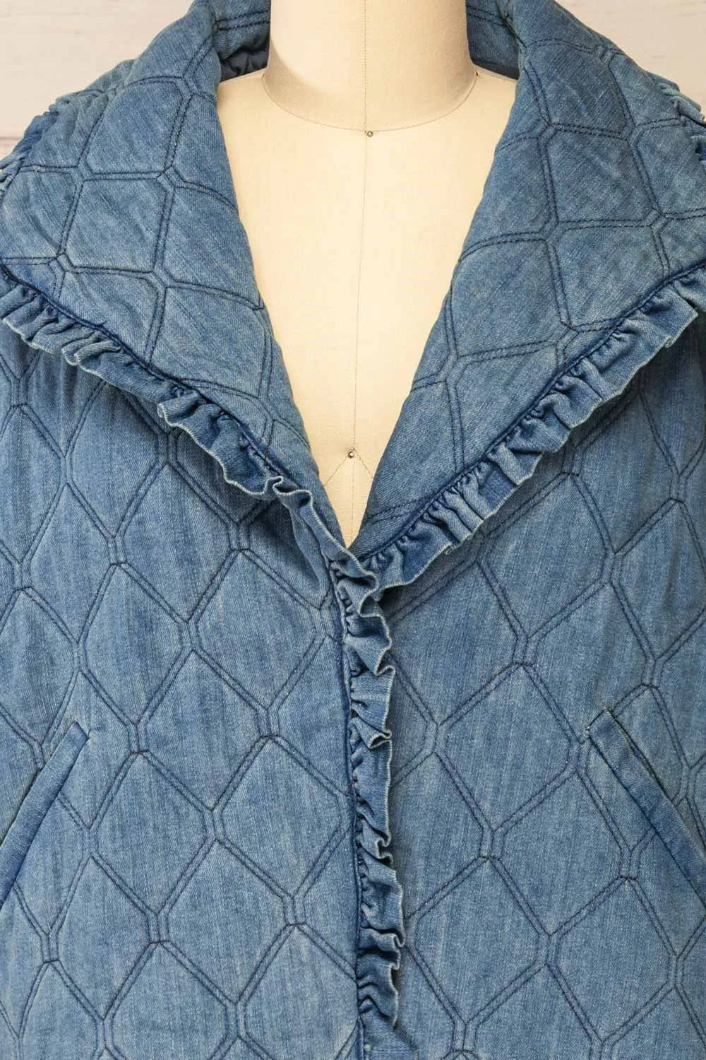 Mcfarland | Button-up Denim Quilted Jacket