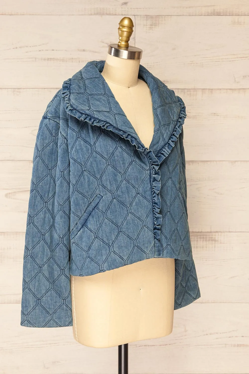 Mcfarland | Button-up Denim Quilted Jacket