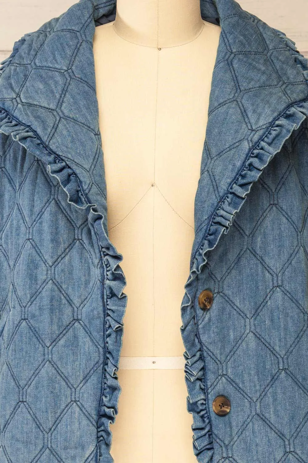 Mcfarland | Button-up Denim Quilted Jacket