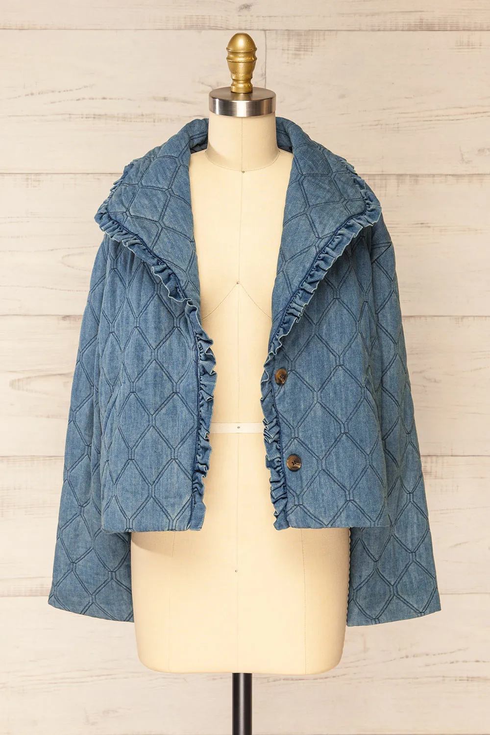 Mcfarland | Button-up Denim Quilted Jacket