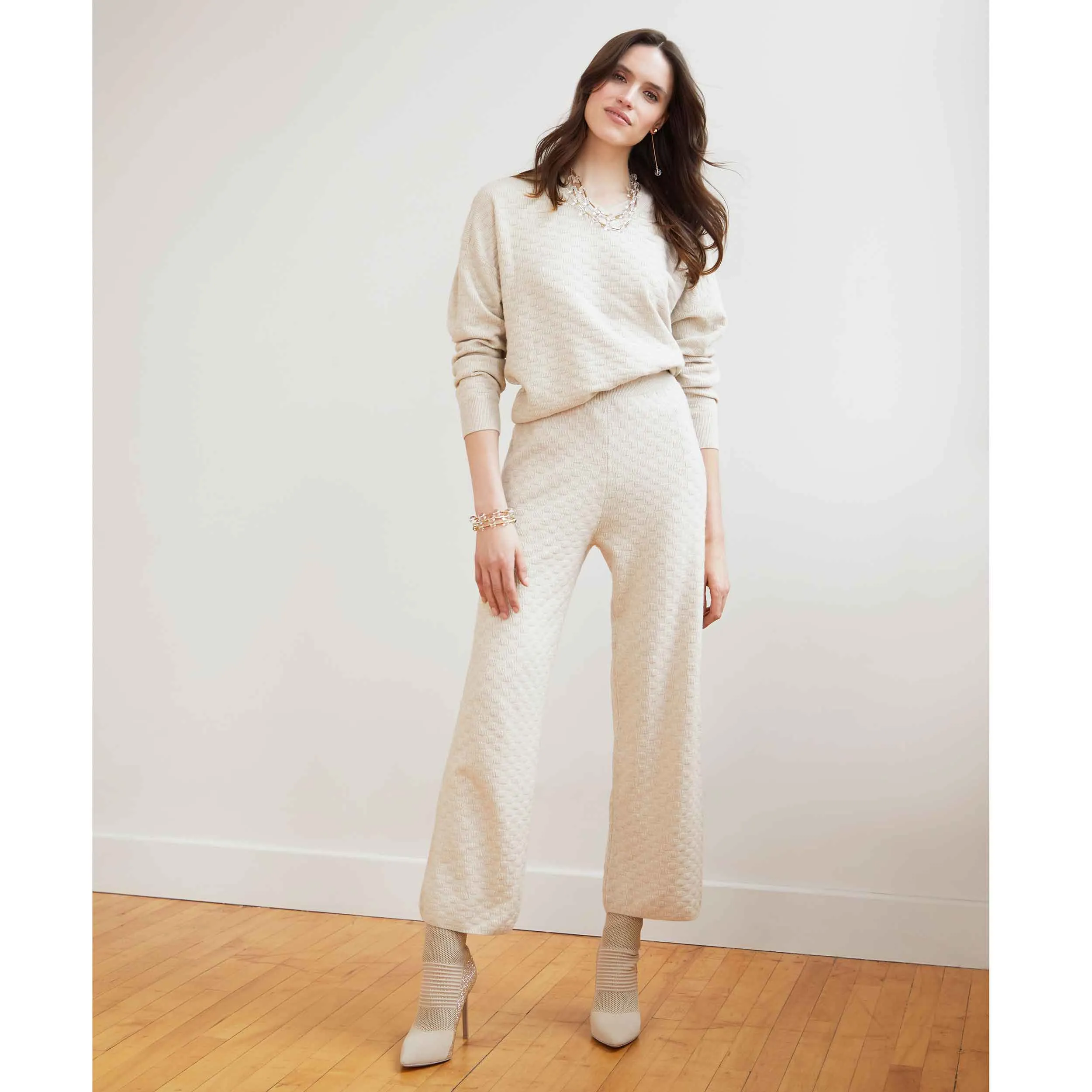 Melanie Sweater Pant - Oatmeal