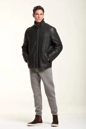 Men sheepskin jacket