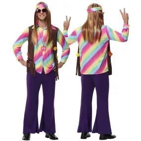 men's 70s disco hippie costume music festival rock dance party