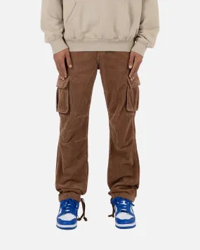 MNML Vintage Corduroy Cargo Pants Brown