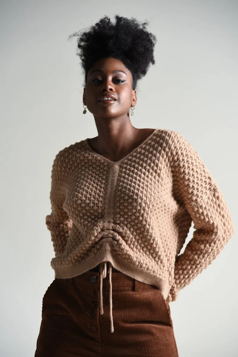 Molly Bracken Popcorn Knit Sweater